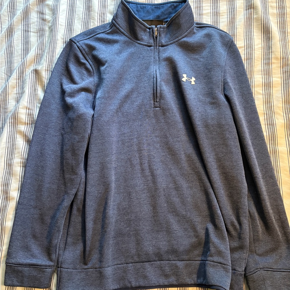 Under Armour Dark Blue Golf Pullover - Fleece